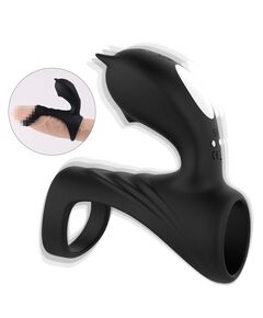 Эрекционное кольцо с вибрацией Hi Fun 