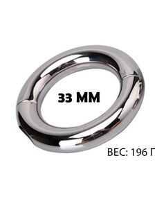 Металлическое эрекционное кольцо с замком 3,3 см 
