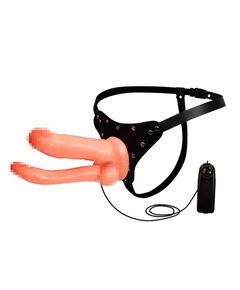 Страпон двойной с вибрацией 