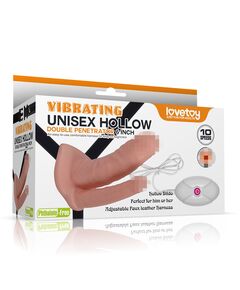 Вибрострапон унисекс Фалопротез для двойного проникновения 