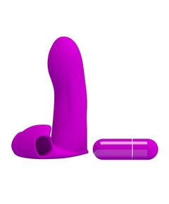 Насадка на палец с вибрацией фиолетовая 