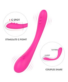 Универсальный гнущийся парный вибратор "Clare" 