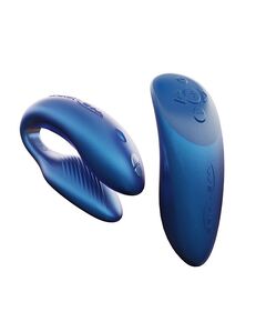Сенсорный вибромассажёр для пар We-Vibe Chorus Blue Two Become One, Расцветка: Синий 