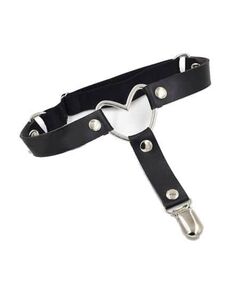 Подвязка кожаная "Сердце" 