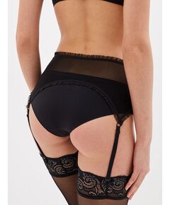 Дерзкий пояс для чулок с черной сеткой (Hold on love) S/M 