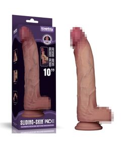 Фаллоимитатор с подвижной кожей из двухслойного силикона "10 Sliding Skin Pro II", 25 см 
