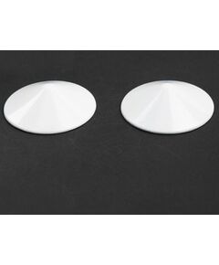 Металлические белые пэстисы круглые 