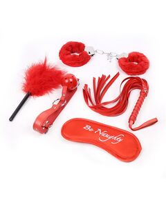 БДСМ набор 5 предметов, красный цвет 