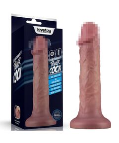 Реалистичный вибратор на присоске "Dual-density Power Cock", 20 см 