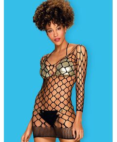 Черное платье-сетка Obsessive D606 