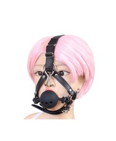 Кляп силиконовый с крючками для носа 