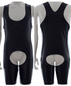 Мужское боди с вырезом 