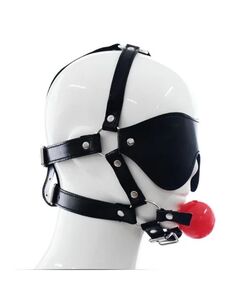 Фиксация с кляпом и маской для глаз 