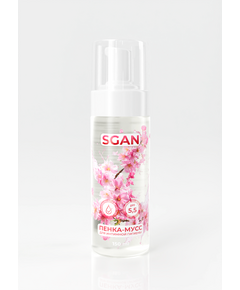 Пенка-мусс для интимной гигиены SGAN с пребиотическим эффектом, ultra-мягкая с pH 3.8–4.5 