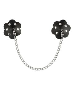 Черные пэстисы с металлической цепочкой 