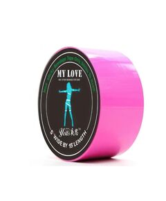 Бандажный скотч розовый 15 метров 