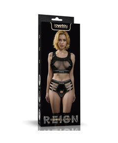 Комплект бюстгалтер и пояс для страпона Iconic Harness от Rebellion Reign (M/L) 