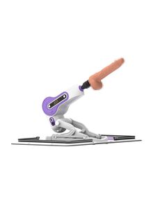 Регулируемая секс-машина с пультом на проводе, белая 