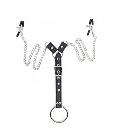 Зажимы для сосков с ремешком и кольцом 