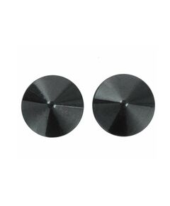 Черные металлические пэстисы с перламутром 