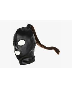 БДСМ шлем с отверстием для дыхания с хвостом 