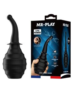 Анальный душ с гибкой насадкой, черный 