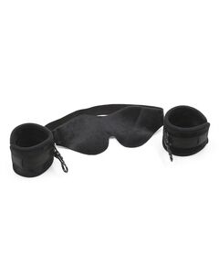 Мягкие наручники с маской для глаз 