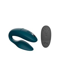 Вибратор для пар We-Vibe Sync 2 зеленый, в комплекте батарейка для пульта 
