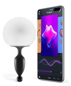 Анальная пробка с вибрацией Magic Motion "Magic bunny" с управлением через телефон 