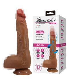 Вибратор реалистичный с ротацией и возвратно-поступательными движениями "Wilks", 25 см 