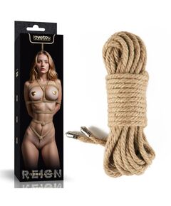 Веревка для шибари из 10 метров, из коноплянного волокна 