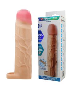 Насадка удлиняющая с подхватом под мошонку "Gerd", телесная, 19,5 см 