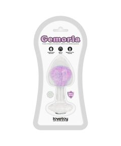 Силиконовая анальная пробка Gemoria, фиолетовая 