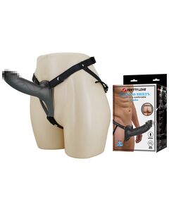 Фаллопротез черный "Landon", 16,8 см 