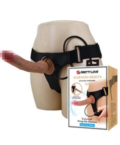 Страпон с имитацией эякуляции, 19 см "Kyton" 