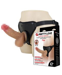 Страпон с фаллоимитатором и трусиками, 17,3 см 