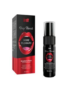 Спрей для оральных ласк Deep throat, клубника, 12 мл 