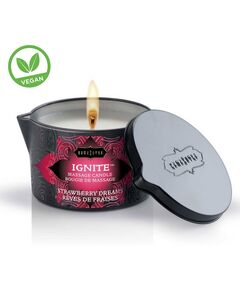 Массажное масло-свеча «Ignite massage oil candle strawberry dreams», 170 мл 