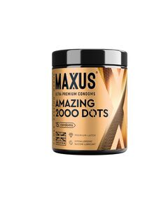 Презервативы MAXUS 2000 Amazing Dots №15 с железным кейсом, точечные, 15 шт 