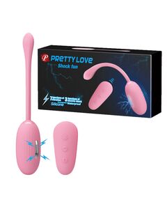 Виброяйцо с функцией электростимуляции и пультом Д/У Pretty Love "Shock Fun" 