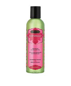 Массажное масло «Naturals massage oil Island strawberry», с ароматом клубники, 59 мл 