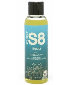 Stimul8 Массажное масло S8 Massage Oil Refresh с ароматом сливы и хлопка 