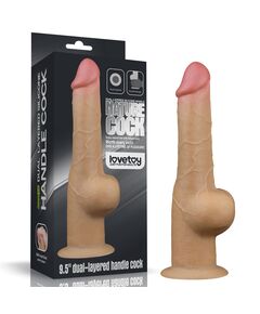 Фаллоимитатор на присоске Dual Layered Handle Cock "9.5" 