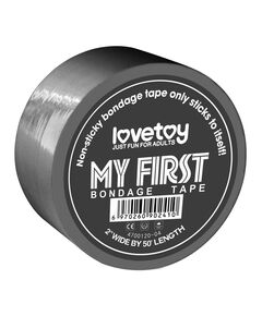 Бондажный скотч My First Non Sticky Bondage Tape серый 15м 