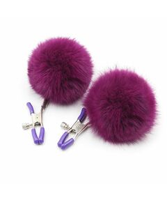 Зажимы на соски "Fur Violet clamp" 