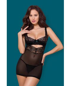 Сорочка 867 CHE 1 chemise & thong (S/M), Выберите размер : S/M 