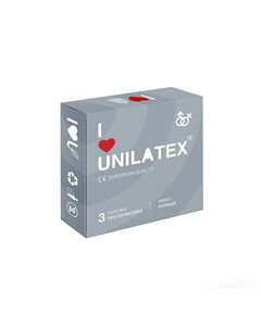 Презервативы ребристые Unilatex Ribbed, 3 шт 