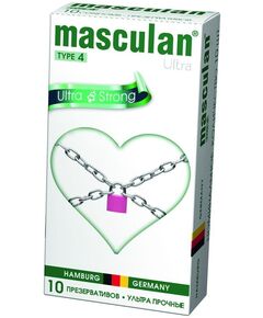 Презервативы сверхпрочные "Masculan 4 Ultra", 10 шт 