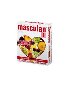 Презервативы Masculan 1 Ultra, Тутти-Фрутти, 3 шт 