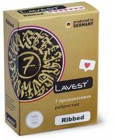 Презервативы LAVEST Ribbed 7шт 